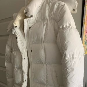 Long Down Coat with hood